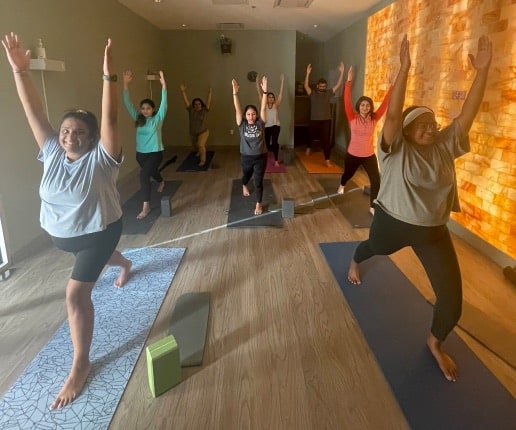 Yoga Class at Eden Salt Studio